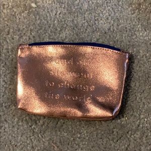 pink sparkle make up bag